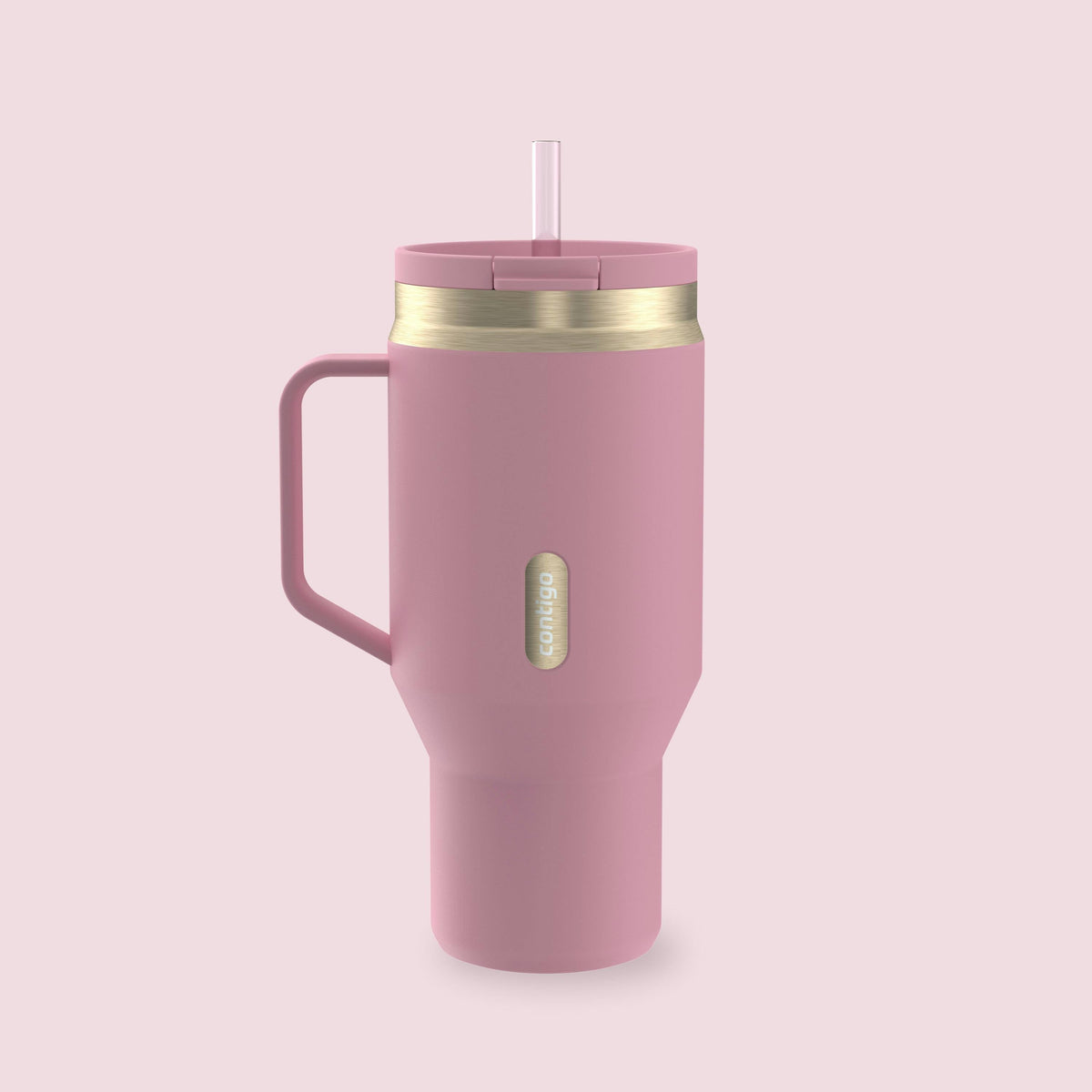 30 oz SnapSeal Tumbler (w/ Straw & Handle)
