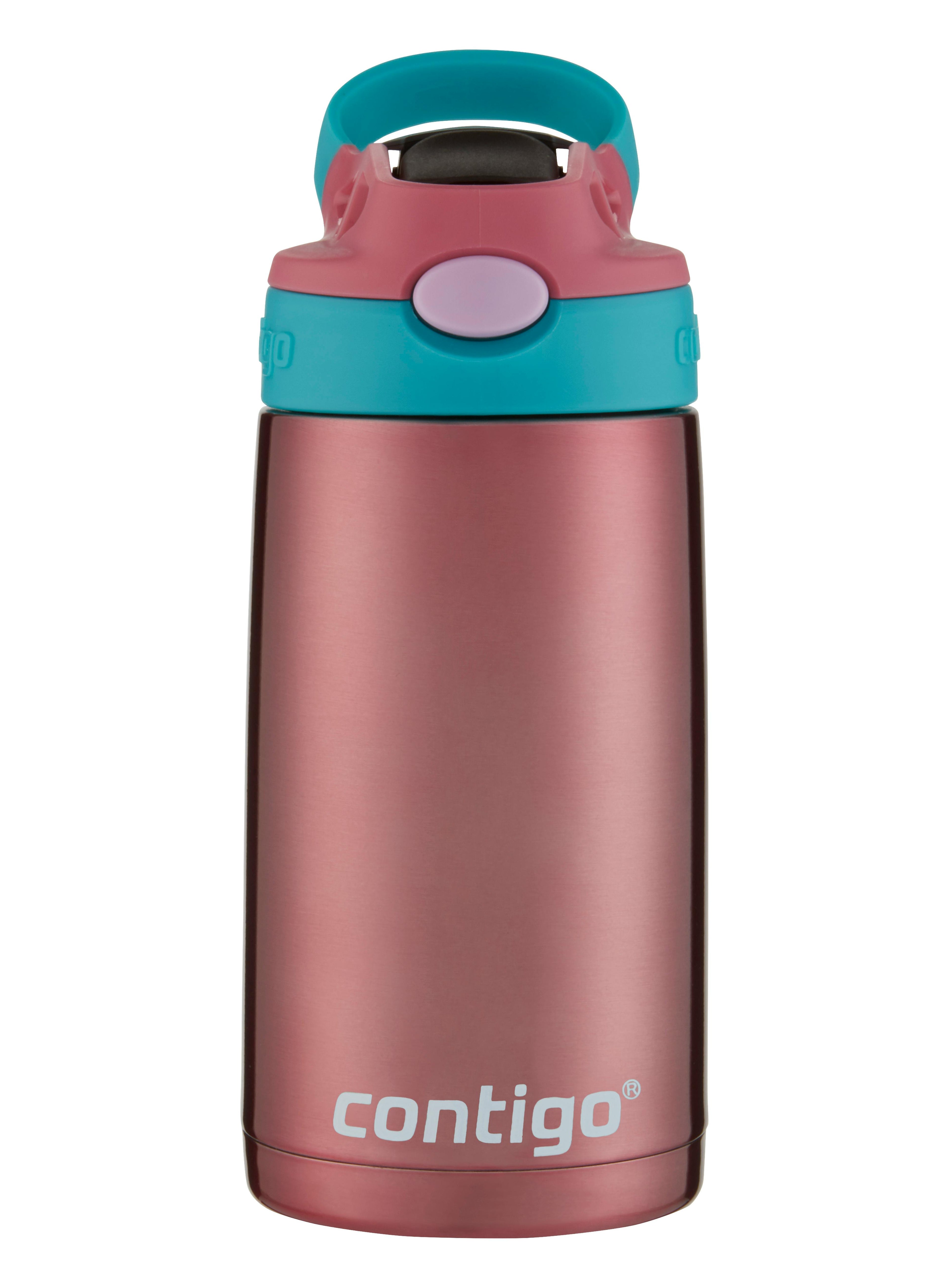 Kids Straw Stainless Steel Water Bottle with AUTOSPOUT Lid, 13oz