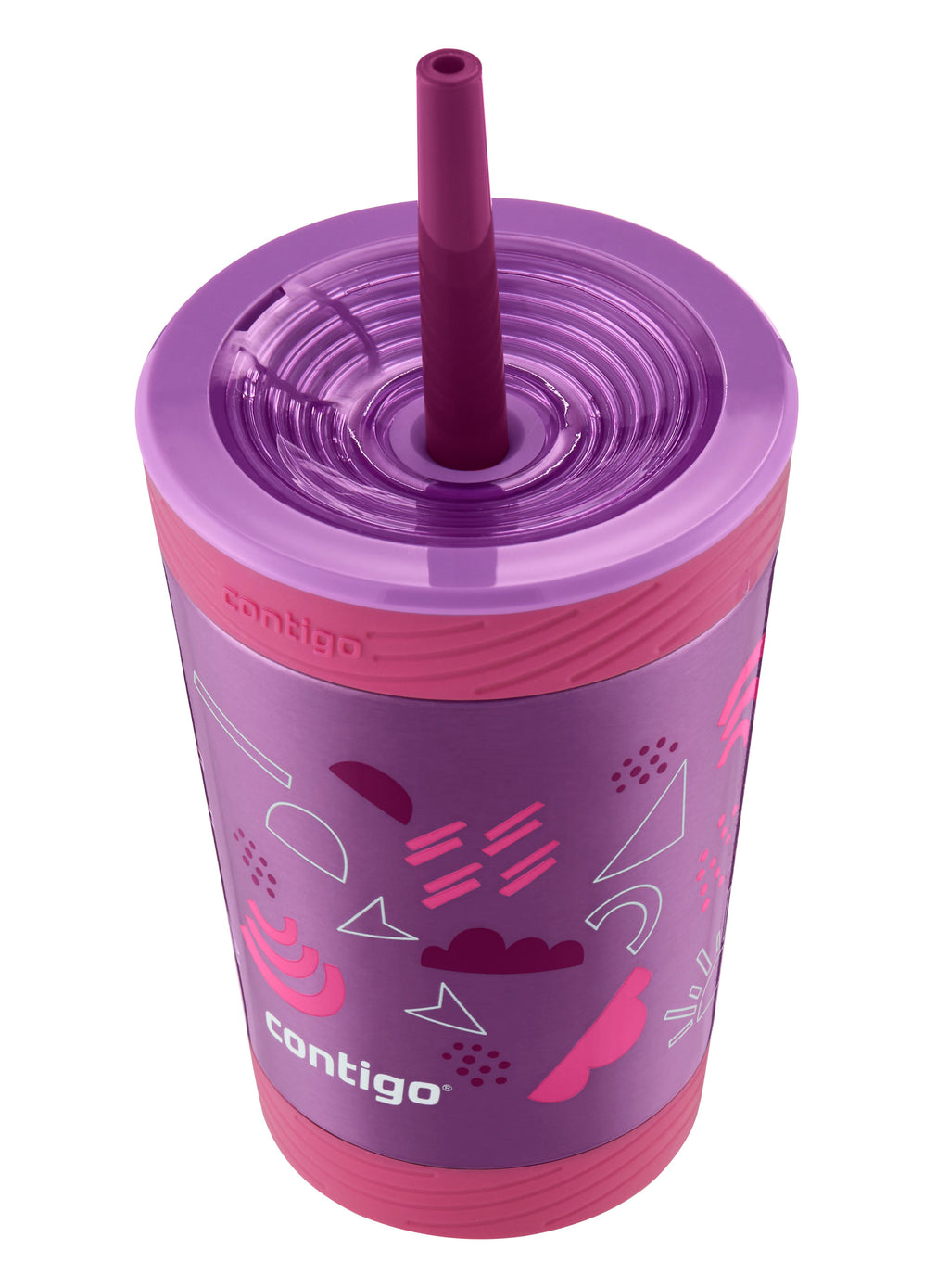 Kids Spill-Proof Stainless Steel Tumbler with Straw and THERMALOCK, 12 oz