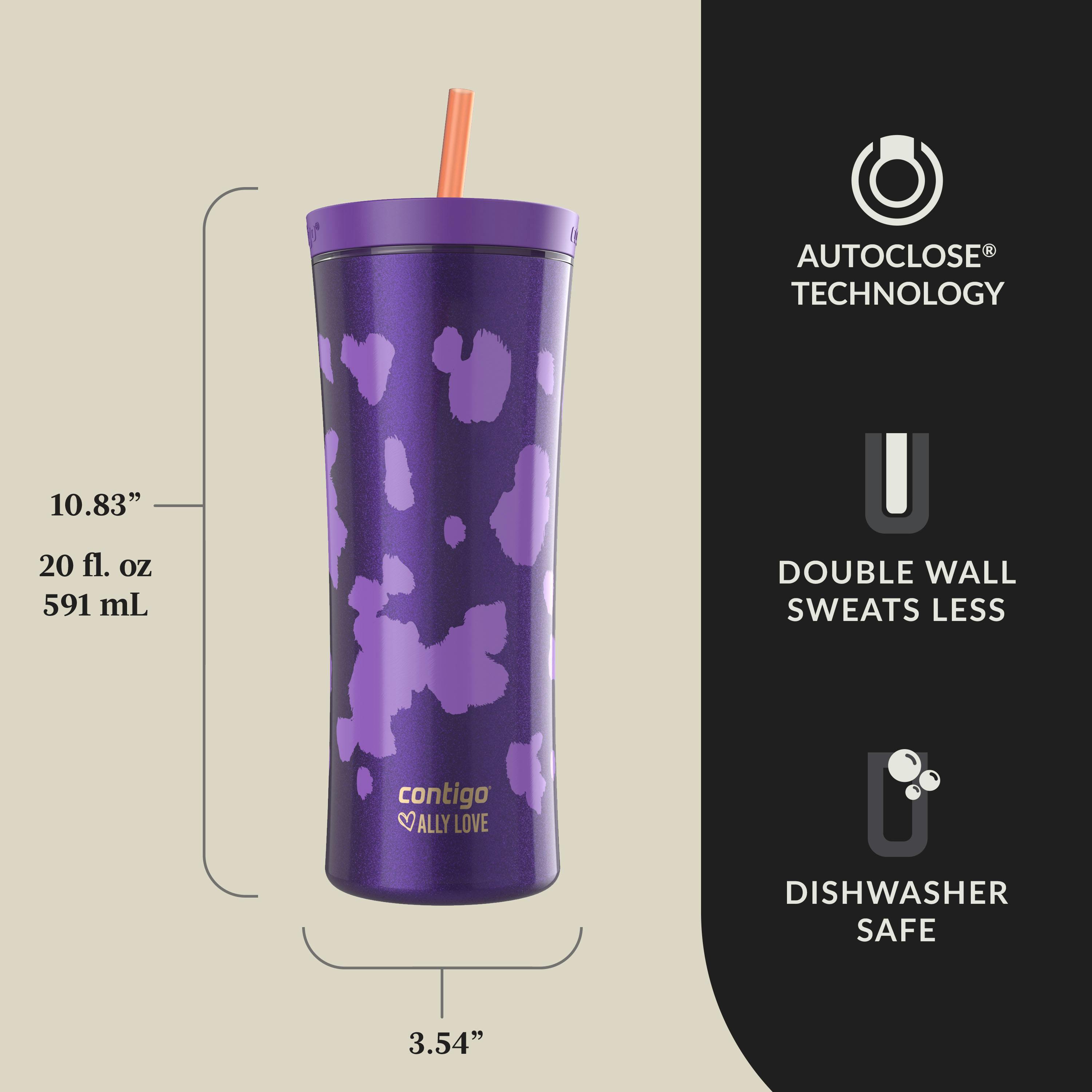 x Ally Love Streeterville AUTOCLOSE Shake & Go Tumbler, 20oz
