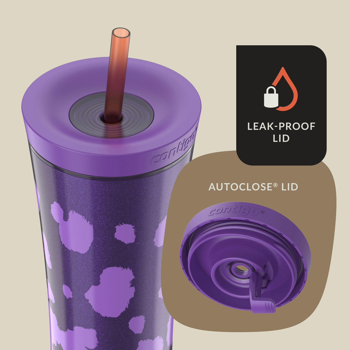 x Ally Love Streeterville AUTOCLOSE Shake & Go Tumbler, 20oz