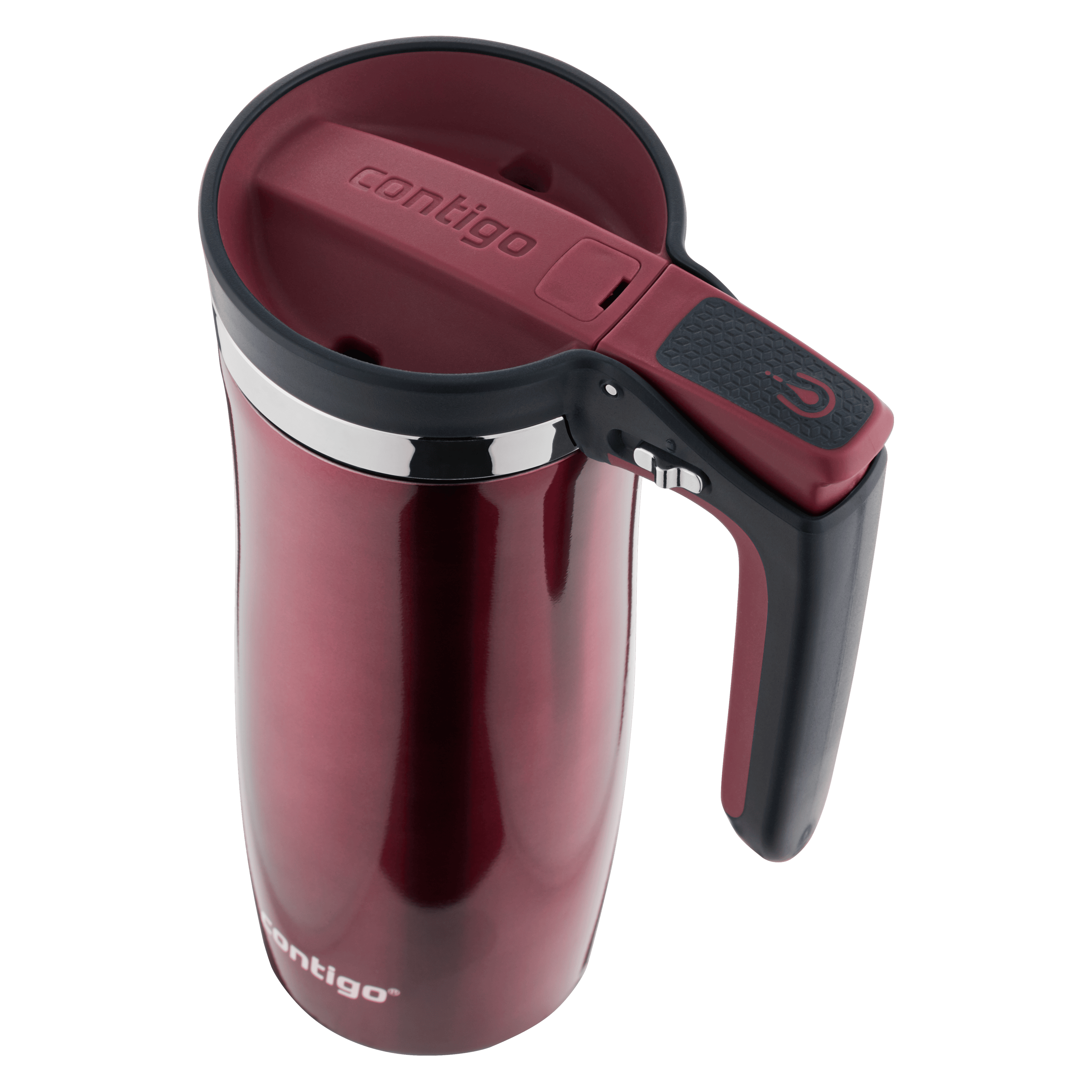 Handled AUTOSEAL Stainless Steel Travel Mug with Easy-Clean Lid, 16oz