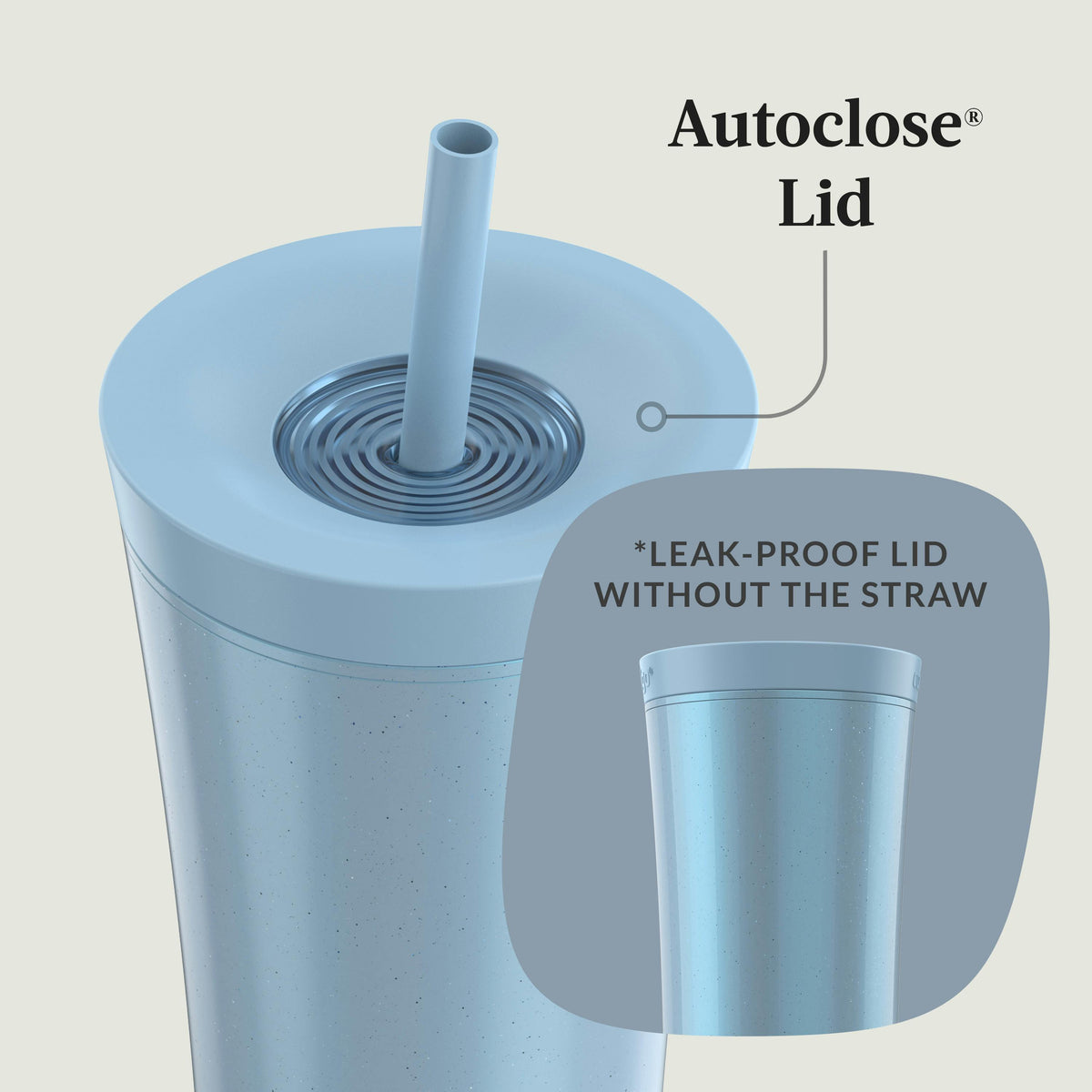 AUTOCLOSE Shake & Go 20oz, Tumbler
