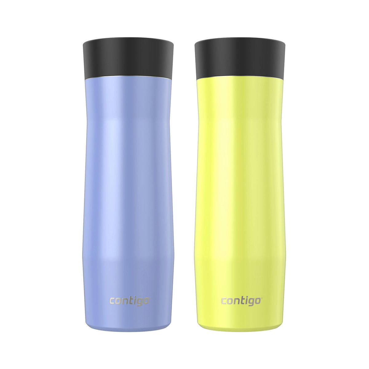 AUTOSEAL West Loop Vacuum-Insulated Stainless Steel Travel Mug with Easy-Clean Lid, 20 oz, 2-Pack