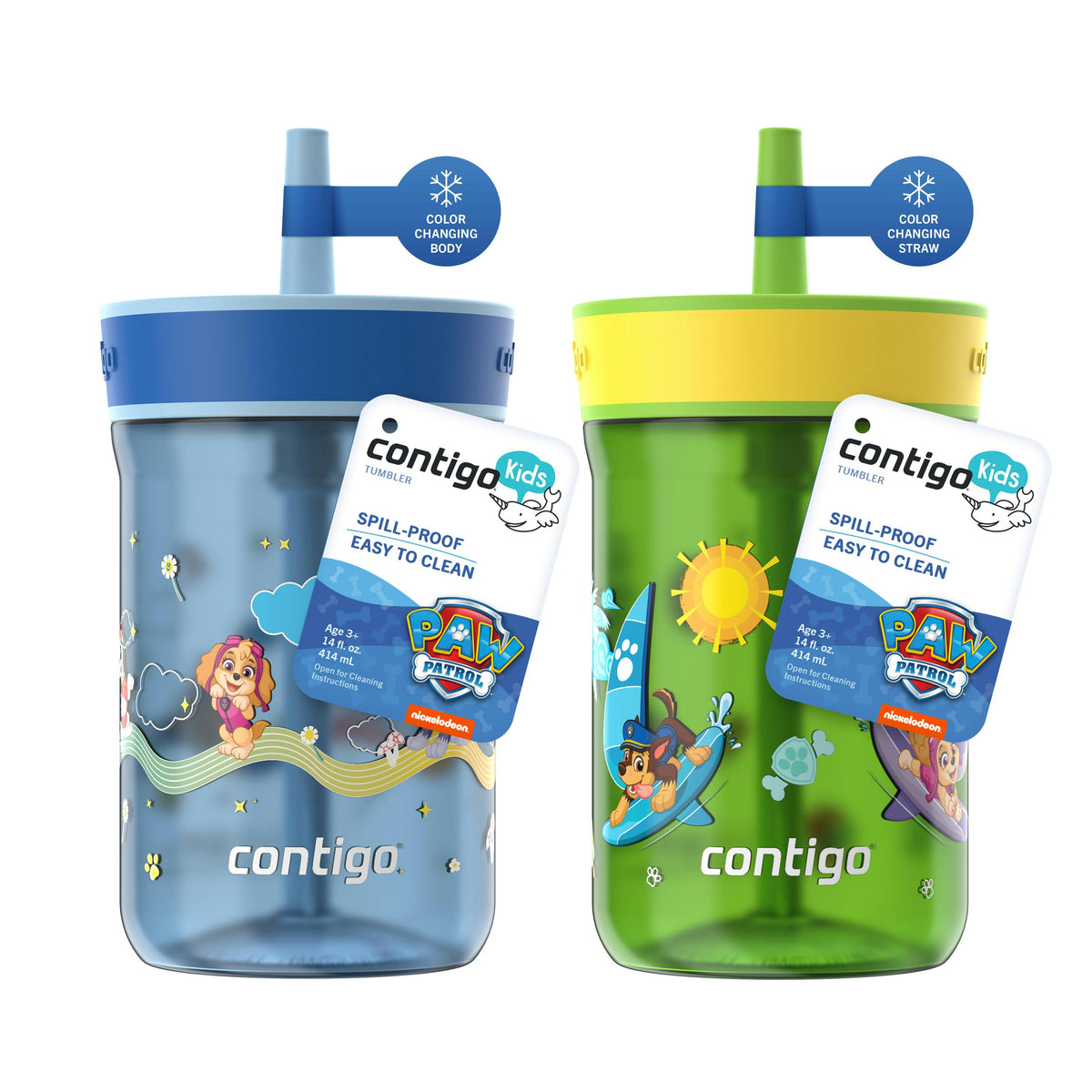Kids’ Leighton Straw Tumbler with Spill-Proof Leak-Proof Lid, 14oz