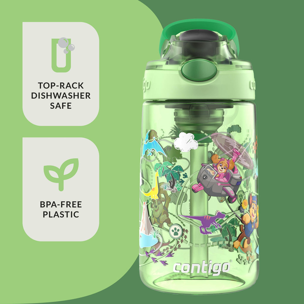 Kids Water Bottle with Redesigned AUTOSPOUT Straw, 14 oz