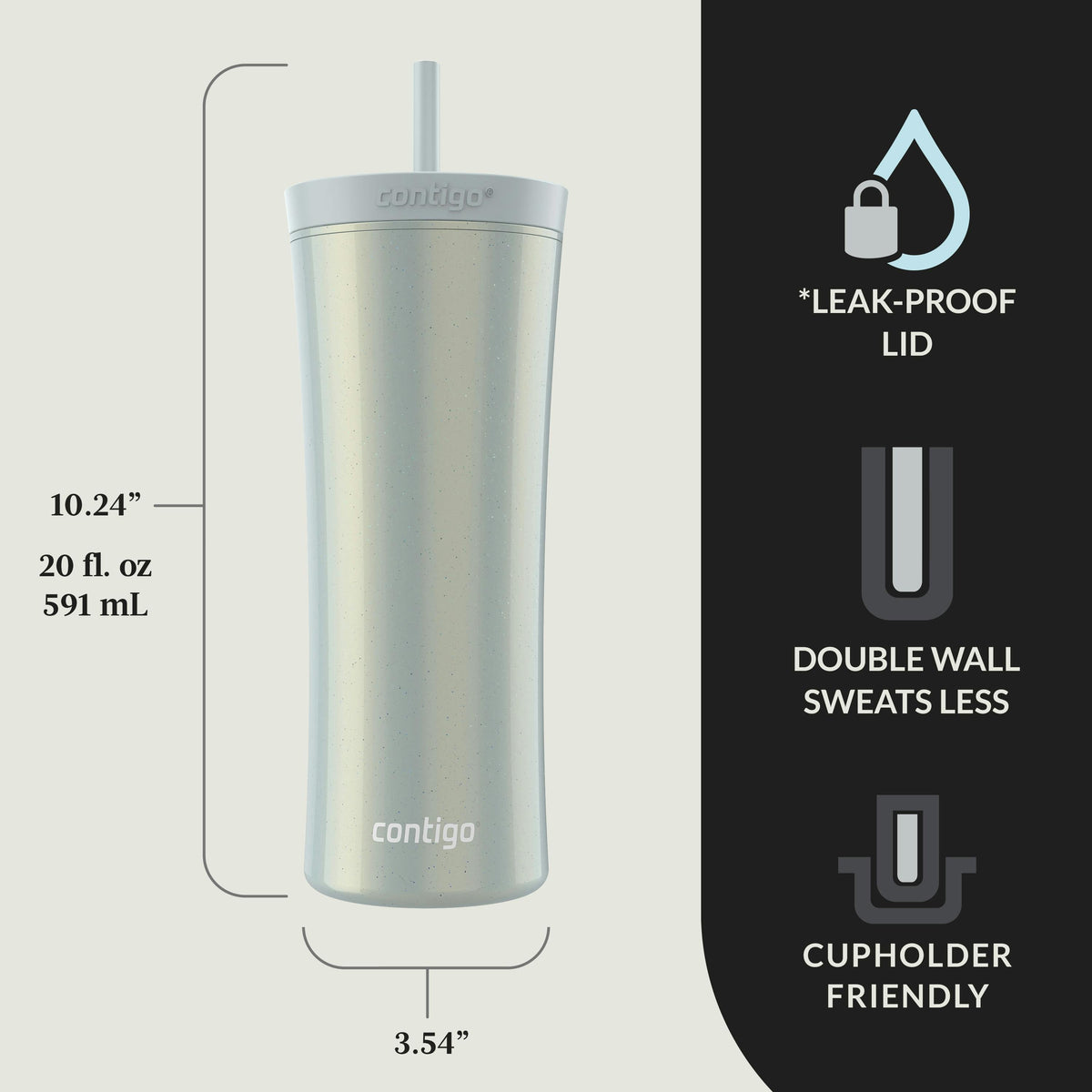 AUTOCLOSE Shake & Go 20oz, Tumbler