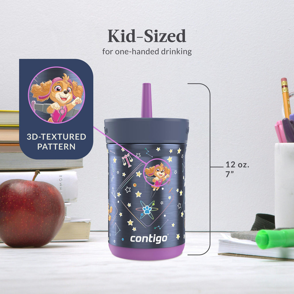 Kids Leighton Spill-Proof Stainless Steel Tumbler with Straw, 12oz