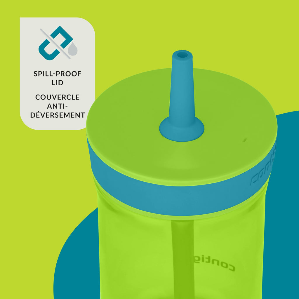 Kids’ Leighton Straw Tumbler with Spill-Proof Leak-Proof Lid, 14oz