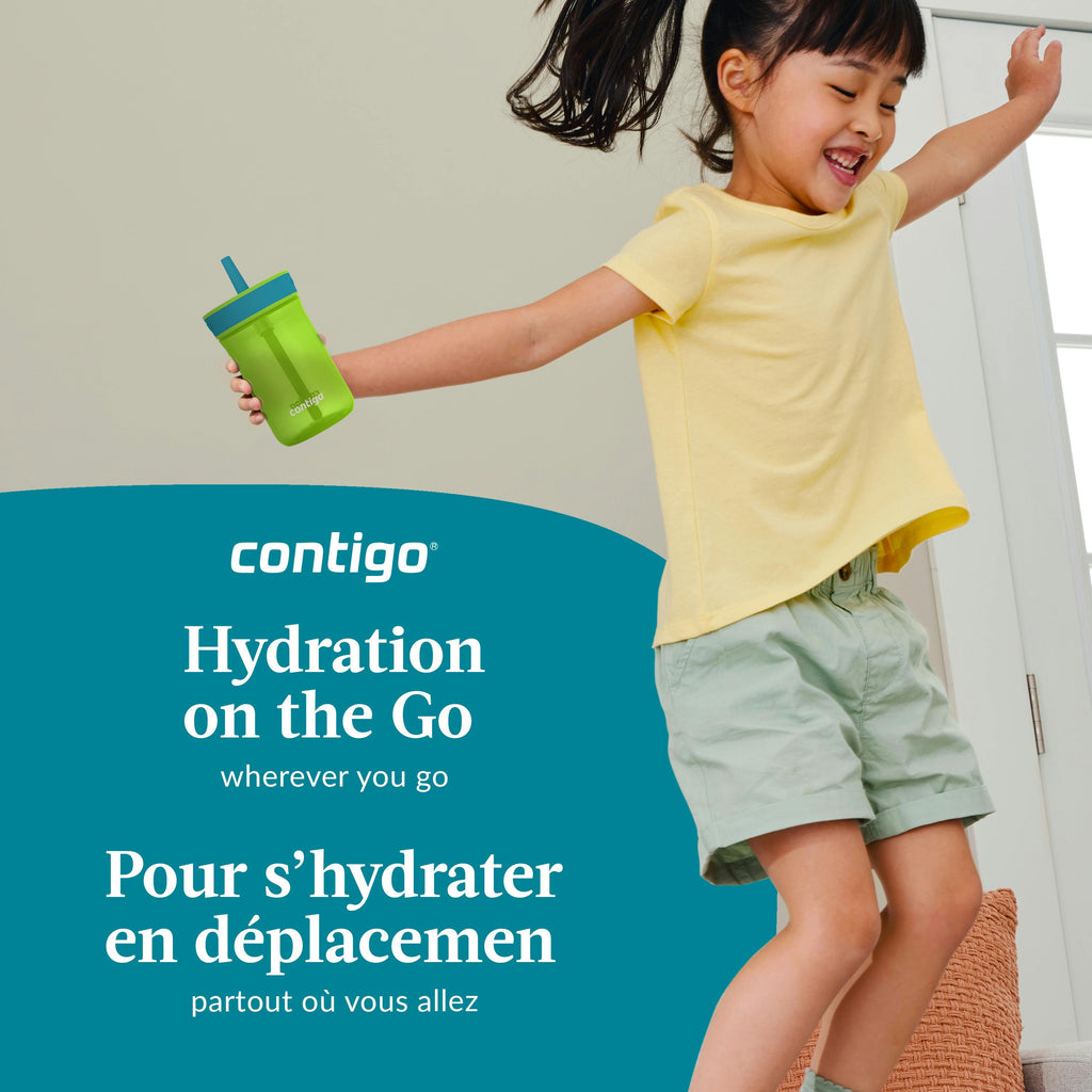 Kids’ Leighton Straw Tumbler with Spill-Proof Leak-Proof Lid, 14oz